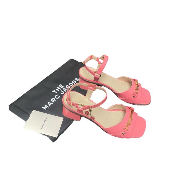 Marc Jacobs The Charm Sandal Pink Patent Leather Womens Size 35 / US 5 - Picture 2 of 10